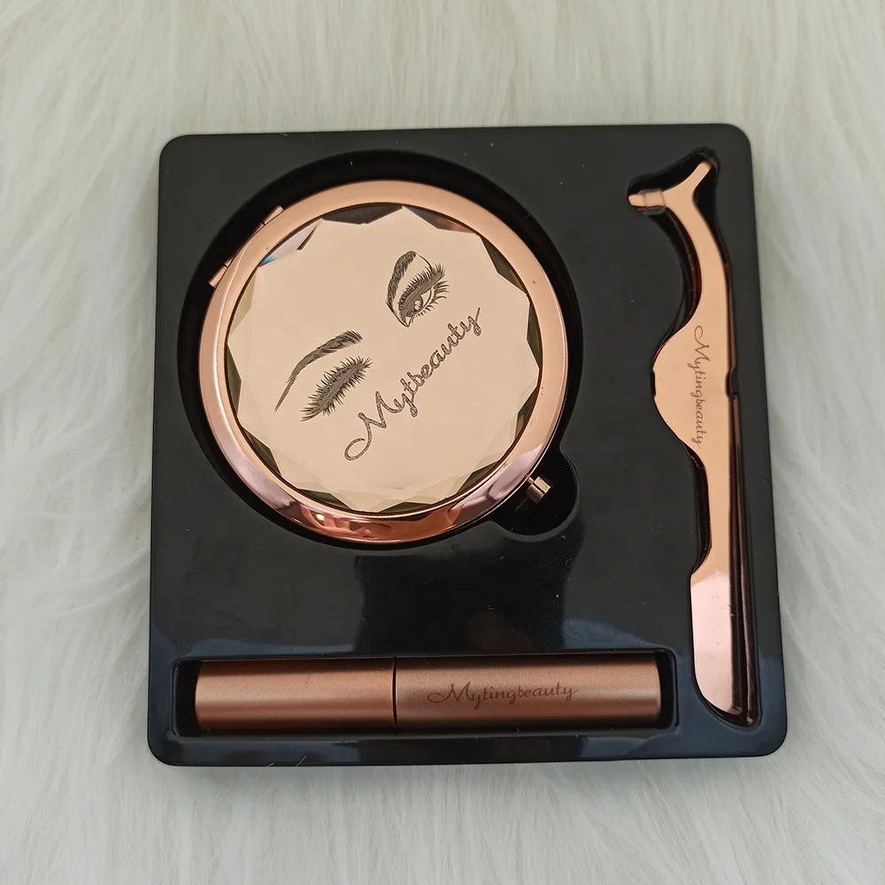 Mytingbeauty собственный бренд магнитные ресницы с магнитной коробкой для