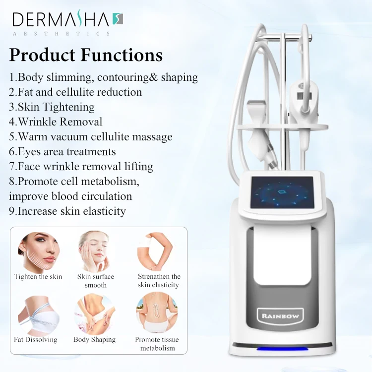 RF Vacuum 80K Cavitation Burning Body Slimming Machine for Beauty Equipment Body Roll Shape Machine Burn Fat Belly