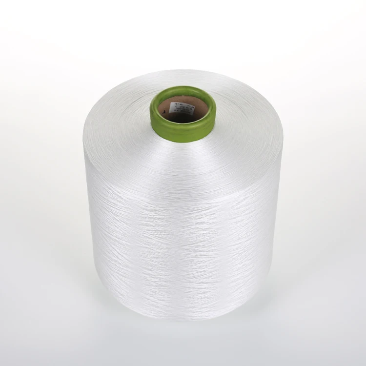 Polyester Yarn DTY 150D/288F TBR dope dyed bright white Microfiber yarn