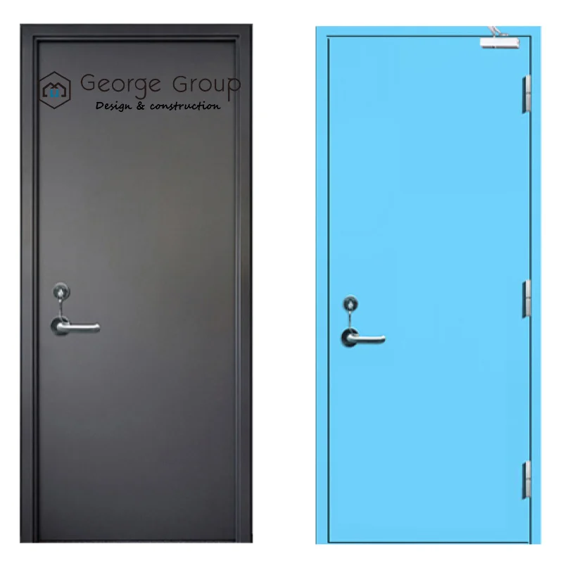 house high quality steel fireproof internal exit fire rated resistant doors