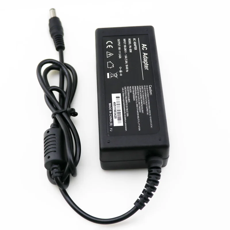 Laptop battery charger ac dc power adapter 19V 3.42A 65W for Toshiba