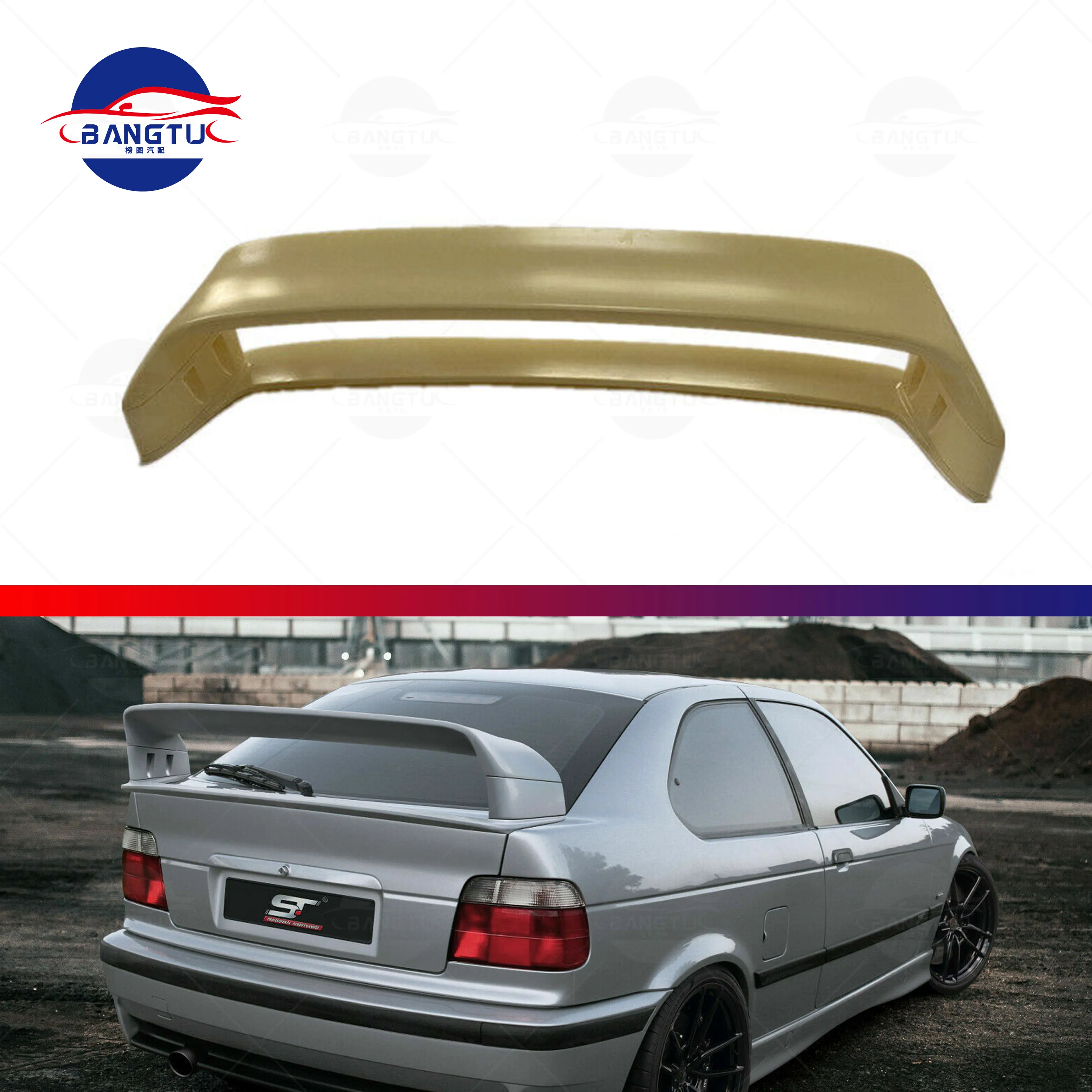 E36 Hot sell Rear Spoiler Fit for BMW 3 Series GT style
