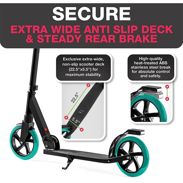 The new aluminum alloy kick scooter is suitable for adults and teenagers stunt scooter kids drift scooter