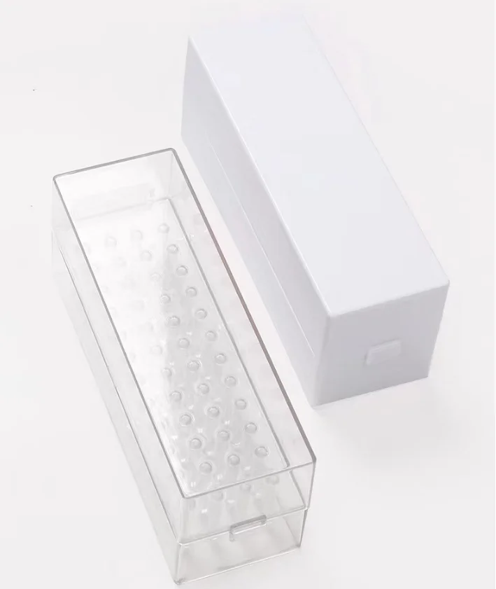 Sales of 48-hole grinding head storage box nail polish head jack display stand Dust proof Box