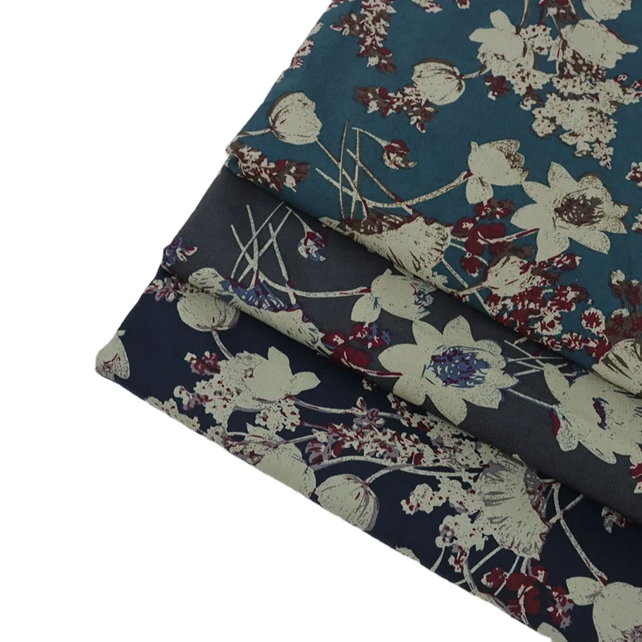 Hot Selling 100% Cotton Cheap boho Woven Fabric Printed Cotton Fabric Floral Summer Japanese Fabric Cotton Printed for Clothing