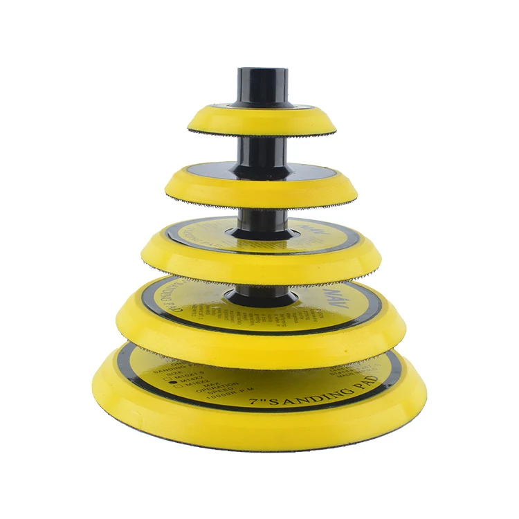 3Inch Abrasive Hook and Loop Backer Backing Yellow Polishing Pad For Car Polisher