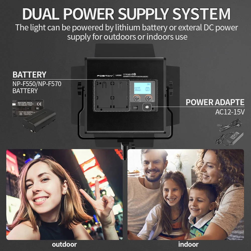 Высокомощная Светодиодная лампа на батарейках для фотостудии, осветительная панель для видеосъемки, комплект осветительных приборов для камеры