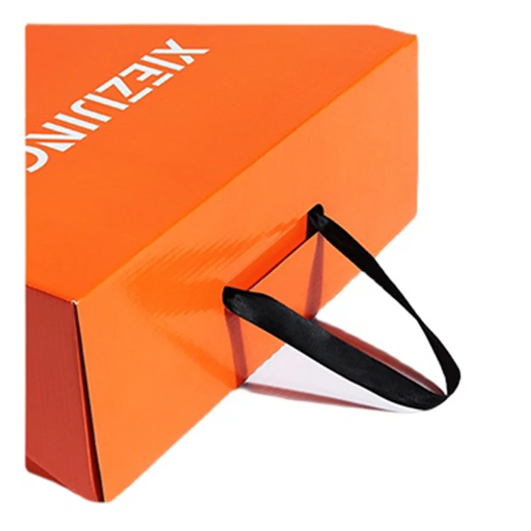 Customize Logo Printed Black Paper Flat Pack Rigid Cardboard Clothing Cosmetic Shoe Foldable Packaging Magnetic Folding Gift Box