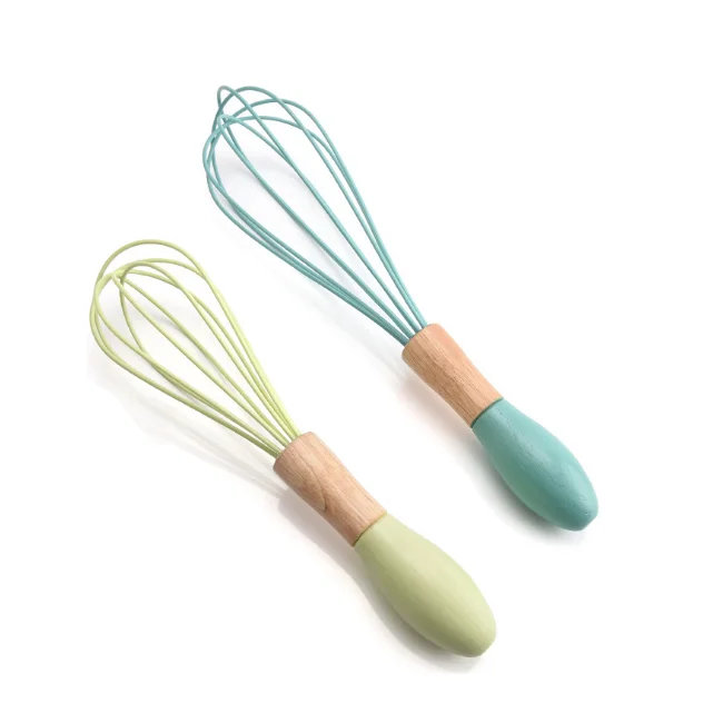 Оптовая продажа, кухонный инструмент, пластиковая ручка, вращающийся венчик для торта, выпечки яиц, кухонная утварь, ручной венчик для яиц