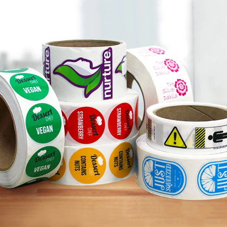 Automatic Reel Labeling Machine Printing Label Customized Trademark Printing Custom Sticker Adhesive Sticker Holographic PVC