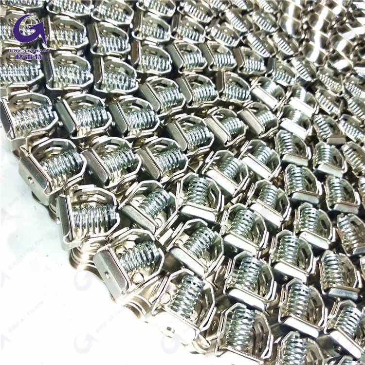 08B-GC 10B-GC  SS304 rail clip film Stainless steel chain china supplier Gripper chain supplier