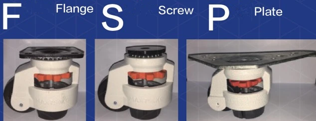 BS-80P 1000 кг/4 шт. Регулируемый подвижная кровать сверхпрочные колесики