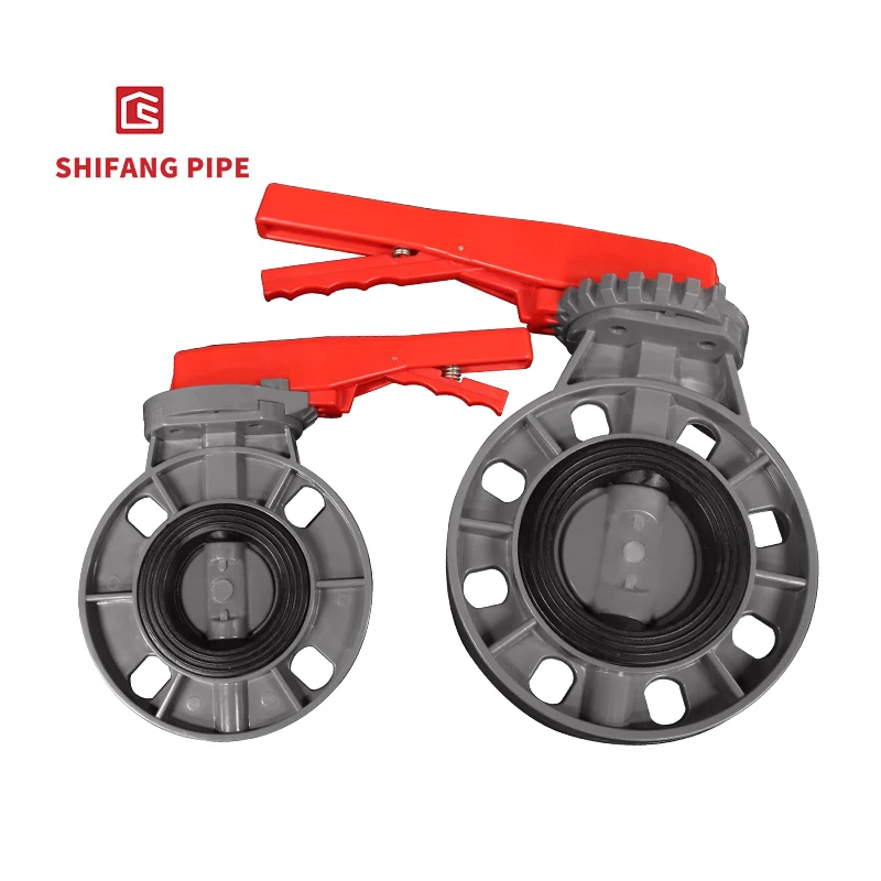 China Hot Sale with Good Price 2 inch Butterfly Valve PVC for Industrial Pressure  Plastic pipe fitting Ball 2 3 4  6inch