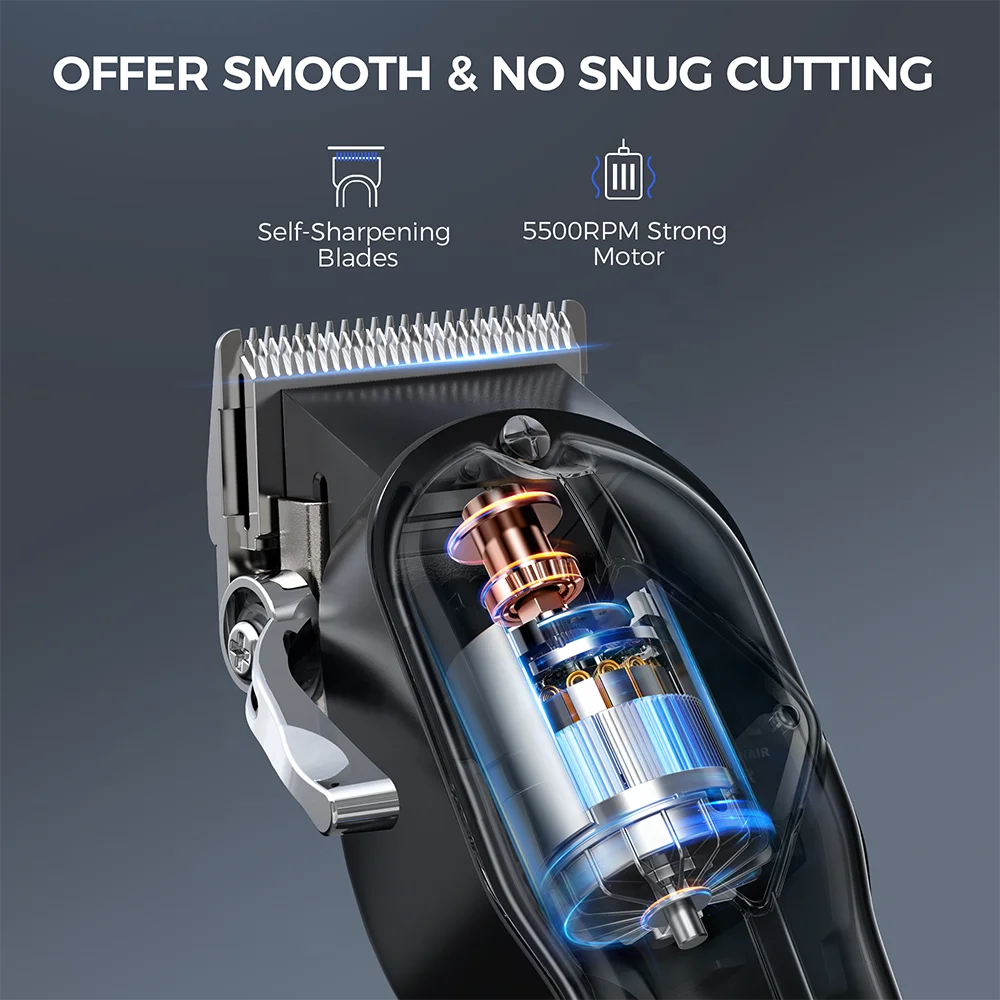 GLAKER GL K11&I3F Professional Hair Clip pers and Trimmer Kit for Men