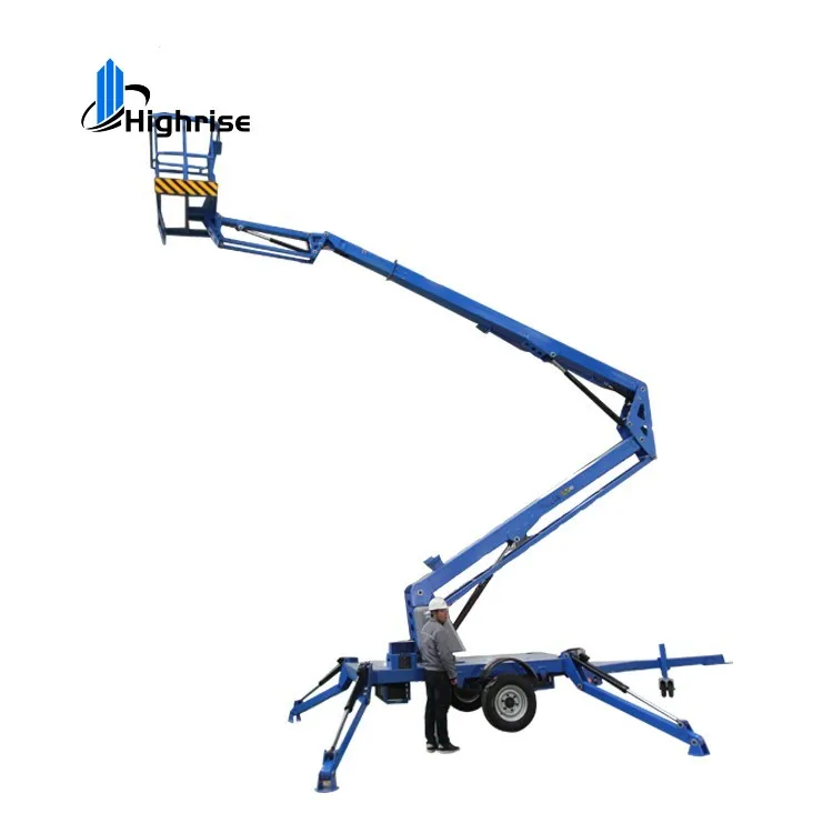 18m 16m 14m 12m 10m 8m Hydraulic Towable Boom Lift Man Lift Boom Lift For Aerial Work