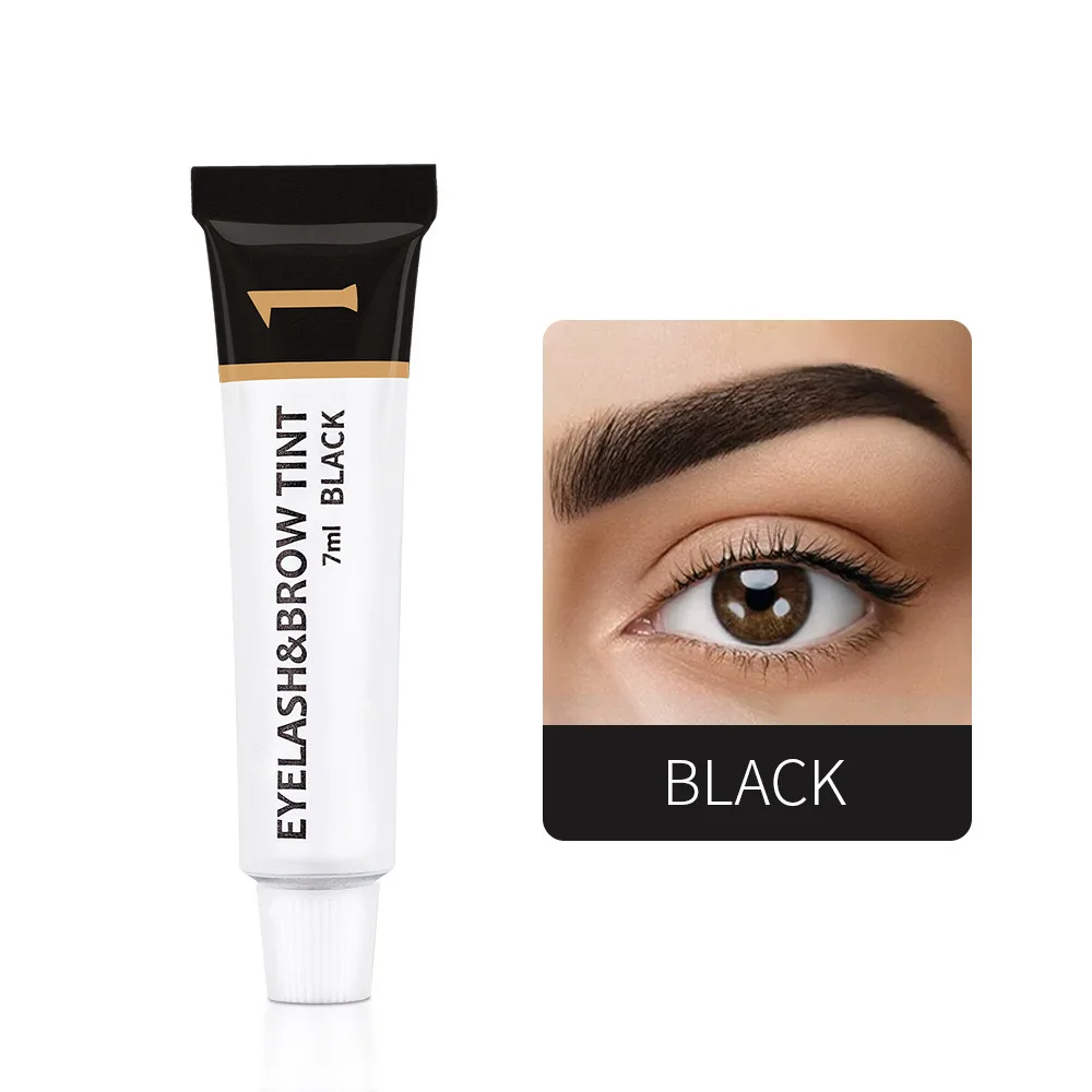 private label long lasting eyebrow tint dye kit tinted brow gel lash lift and tint kit coffee brown black color