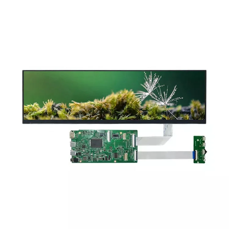Full HD 12.6 Inch Stretched Bar LCD Display TFT Screen USB Type-C IPS Aida 64 Raspberry Pi 12.6 Inch 1920*515 LCD Display Panel