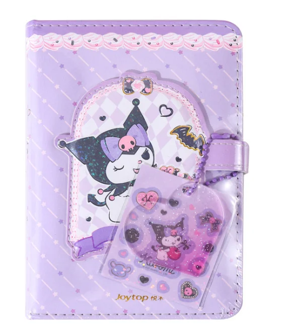 Ruunjoy Sanrioed Cartoon Mini Notepad Kawaii Melody Kuomi Cinnamon Notebook Portable Pocket Hand Book Stationery Students