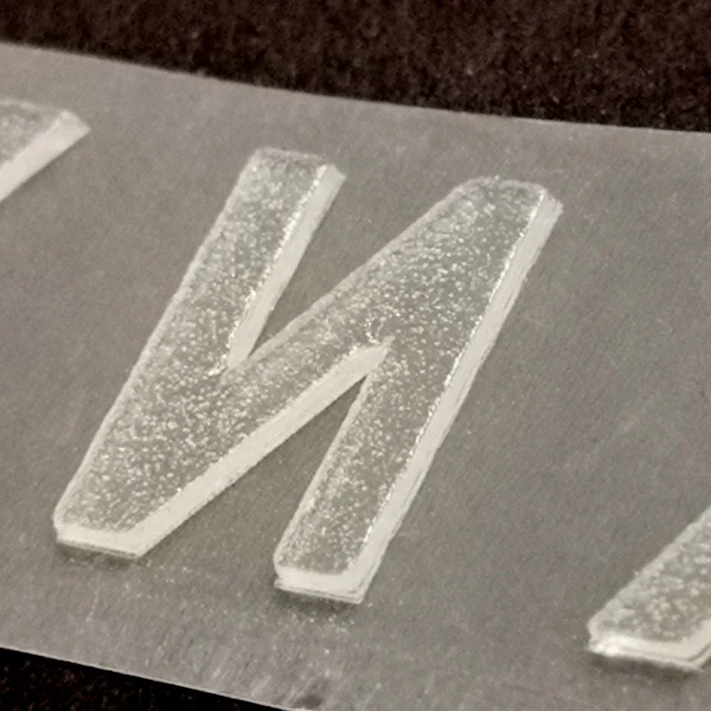 Футболка невысыхающего дизайн пользовательского 3D с логотипом прозрачный силиконовый передачи тепла с буквенным принтом