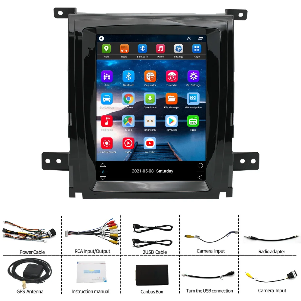 9.7 Inch Android touch screen For Cadillac SLS car stereo radio GPS navigation display multimedia play reversing monitor