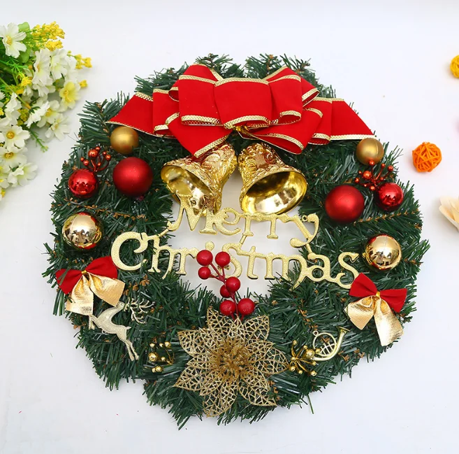 Оптовая продажа, венок на рождественскую елку и гирлянда на рождественскую вечеринку, красочные прозрачные украшения