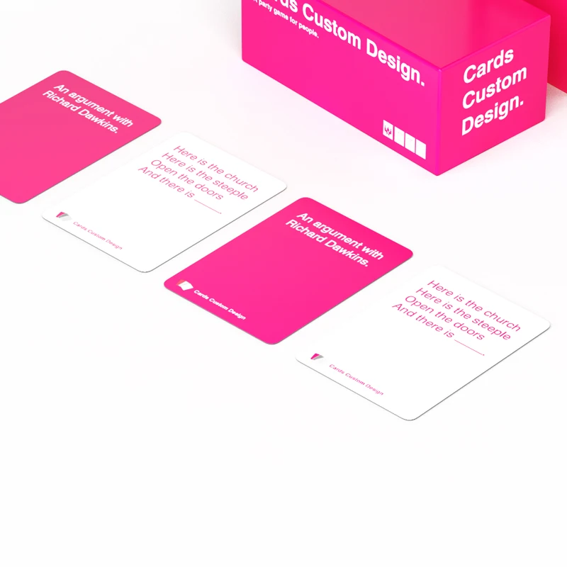 Customized Printing Humanity Against Party Game Card Funny Playing Card Games for Adult