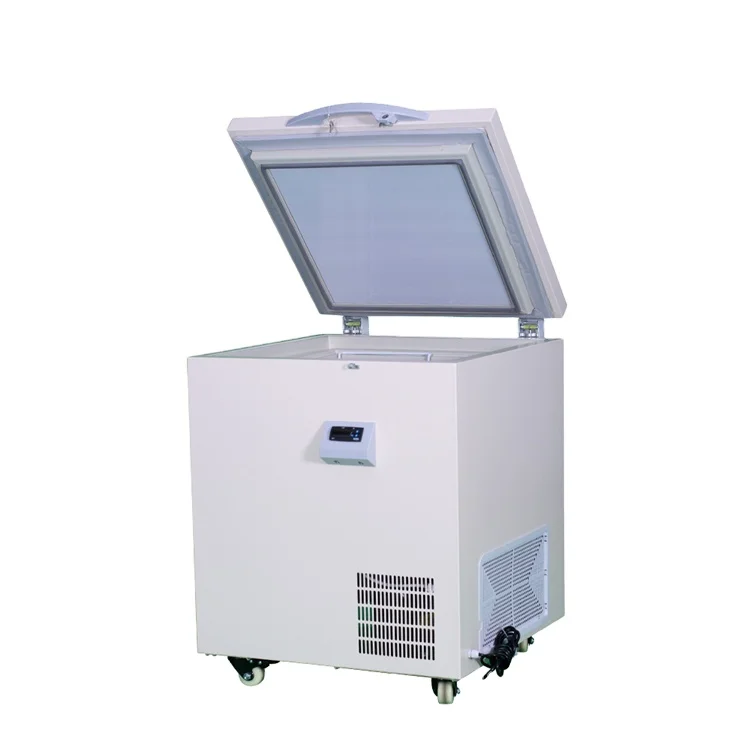 2024 hot sell chest seafood FREEZER Minus 60  degree horizontal seafood ultra  freezer seafood  ULT deep freezers for  tuna