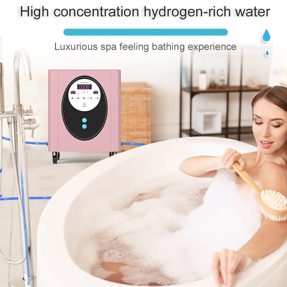 1-10L per minute h2 spa hydrogen hydrotherapy machine Spa hydrogen bathing machine shower water hydrogen generator