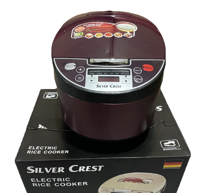 Автоматическая умная цифровая рисоварка Silver Crest 5L с сенсорным ЖК-дисплеем многофункциональная