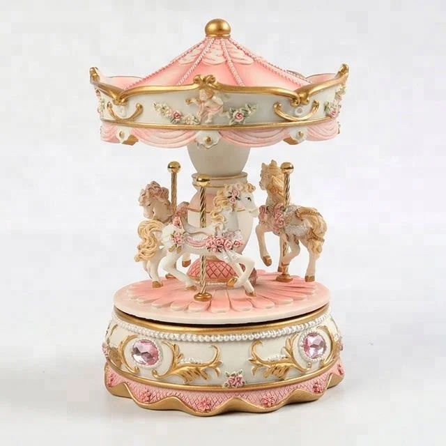 Latest Gift Items Carousel Music Box With Light
