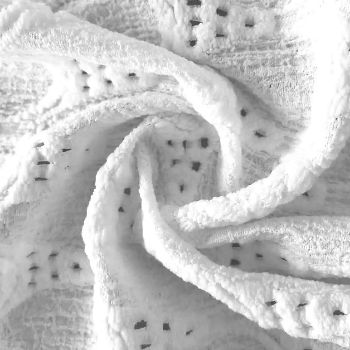 New Style White 95% Recycled Polyester 5% Spandex Jacquard Elastic Warp Knitted Mesh Fabric For Wedding