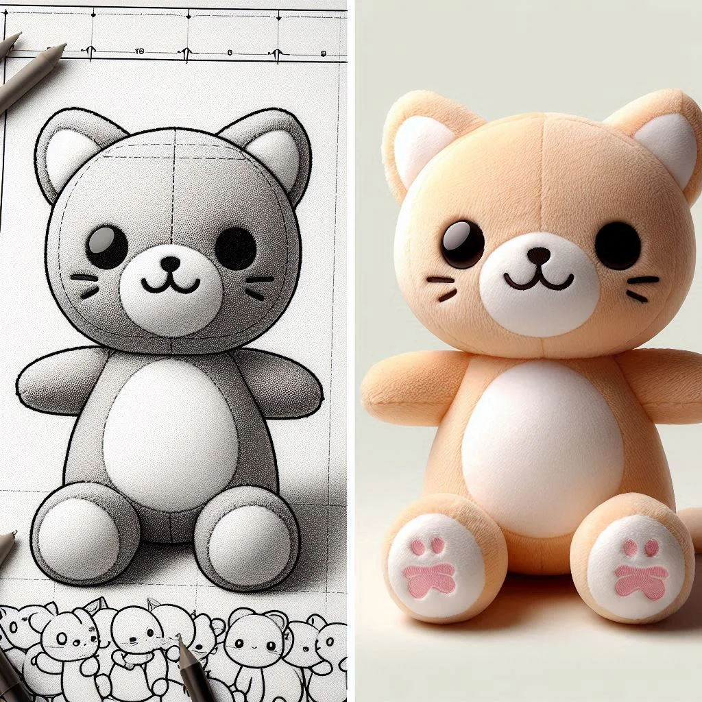 Custom new design popular plushie animal toys cartoon mascot custom shape customized plush toys