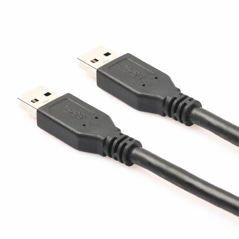USB 3.0 Male to Male Type A to Type A Cable for Data Transfer Compatible with Hard Drive, Laptop, DVD Player, TV, USB 3.0 Hub, M