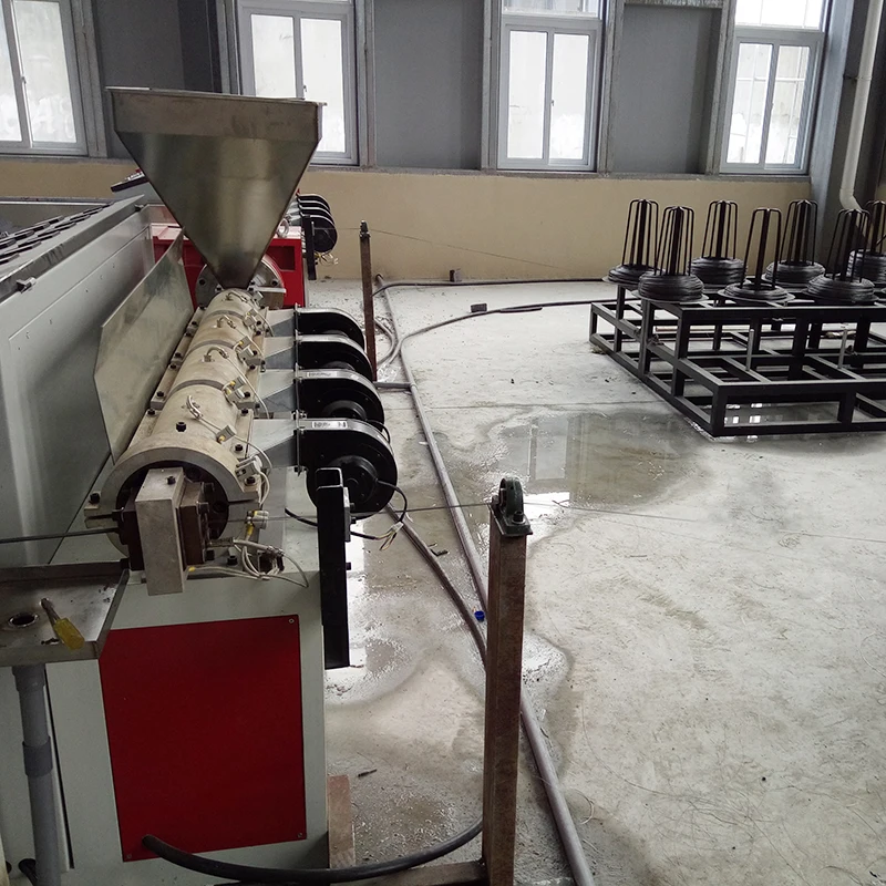 Fiberglass /Plastic geogrid strip extrusion Production line and ultrasonic geogrid welding equipment