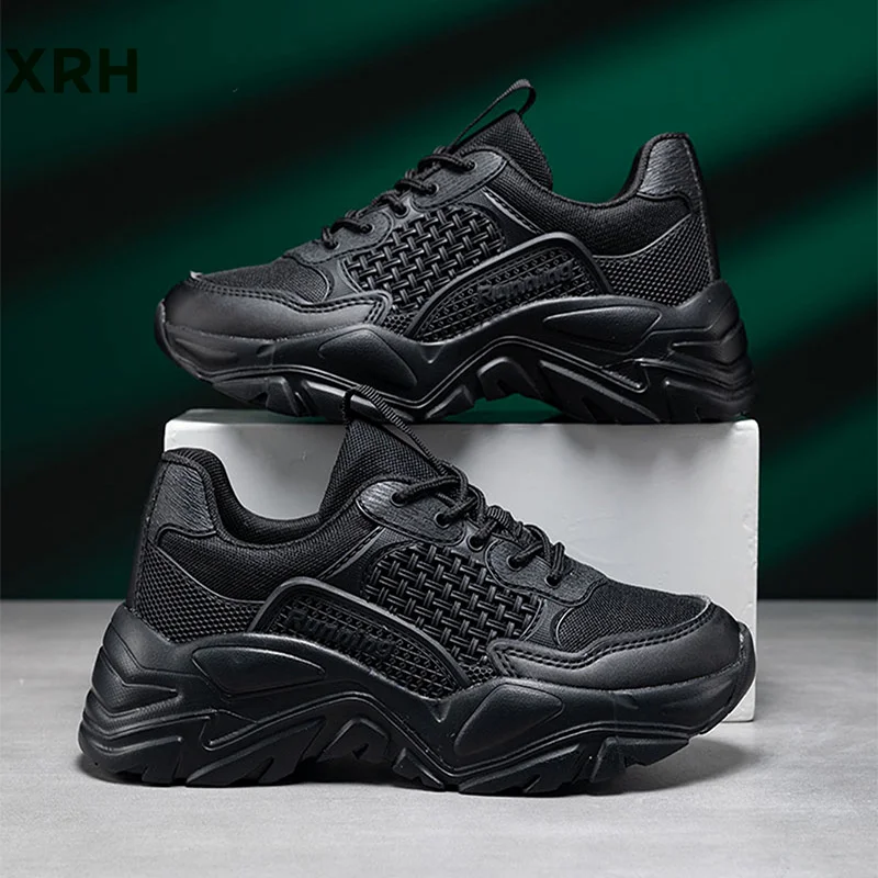 Wholesale Summer Unisex Outdoor Sport Running Platform Custom Logo White Sneakers Casual Men Chunky Walking Style Shoes Women La