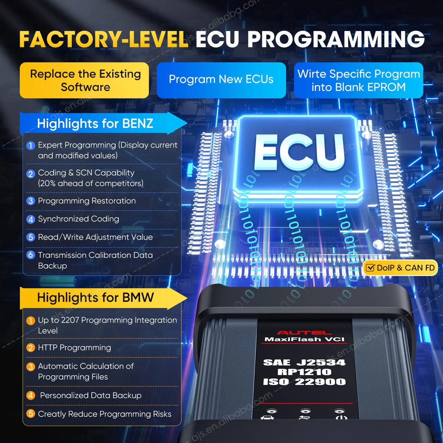 Autel Official Store MaxiSYS Elite II PRO OBD2 Scanner Digital ECU Programming Altar OBD 2 Professional Vehicle Diagnostic Tools