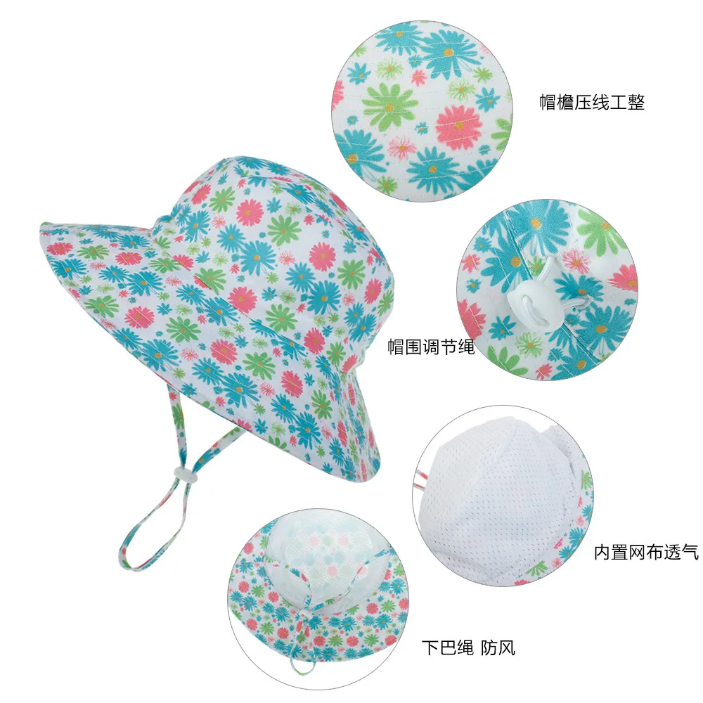 Summer Baby Sun Hat Breathable Mesh Boys Girls Bucket Hats Outdoor Solid Color Kids Panama Children Beach Fisherman Hat
