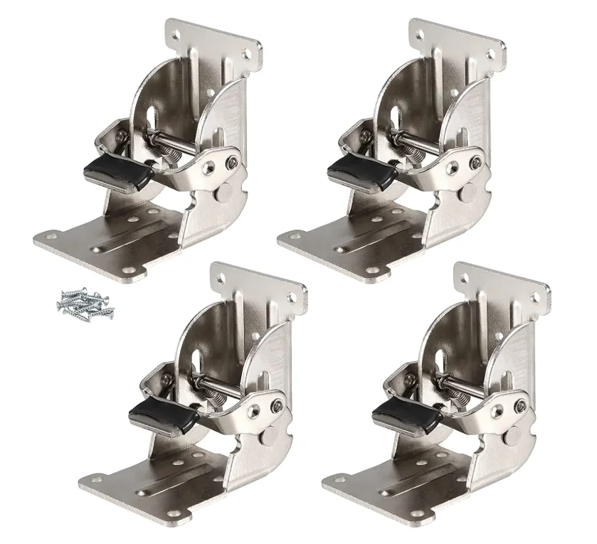 Custom 180 degree adjustable carbon steel folding furniture locking table leg hinge