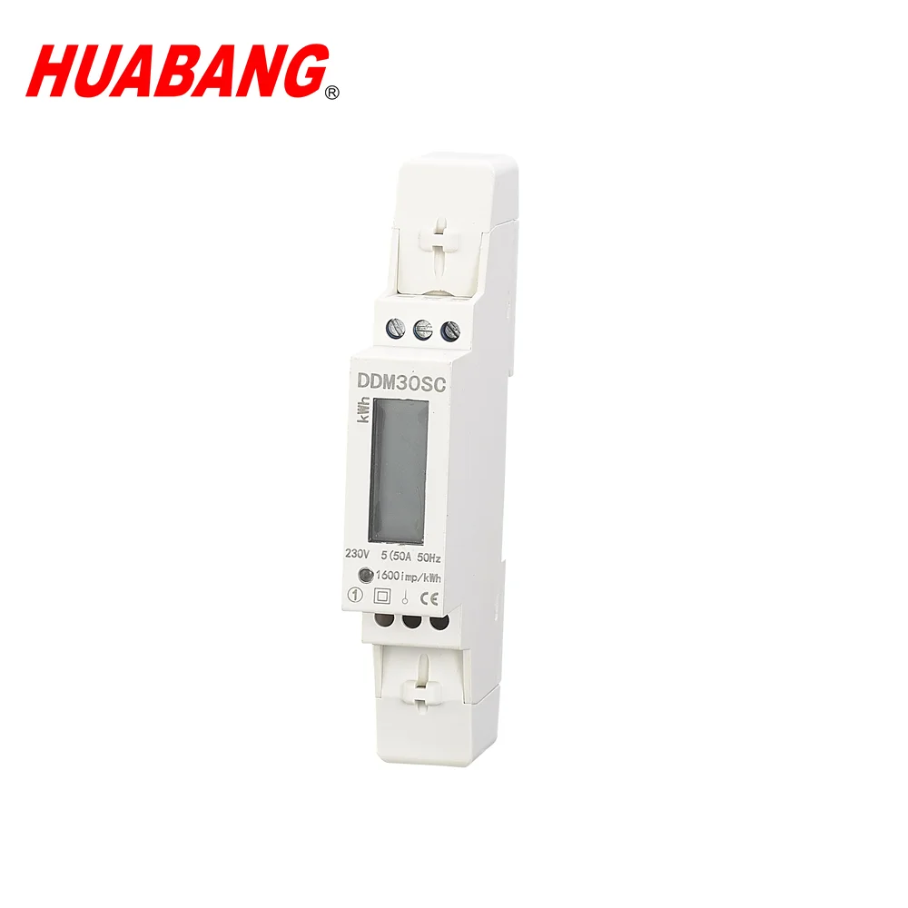 HUABANG DDM30SC Single Phase multi-function power Meter UIP measure high accuracy with rs485 modbus rtu