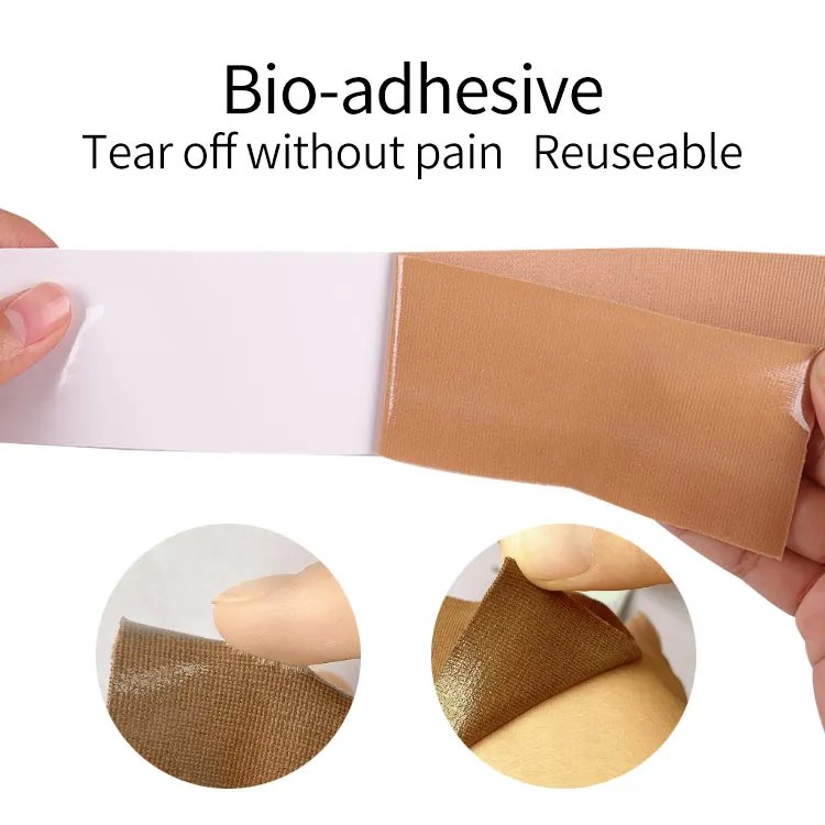 hypollergenic reusable push up medical grade breast tape boob lift tape high quality