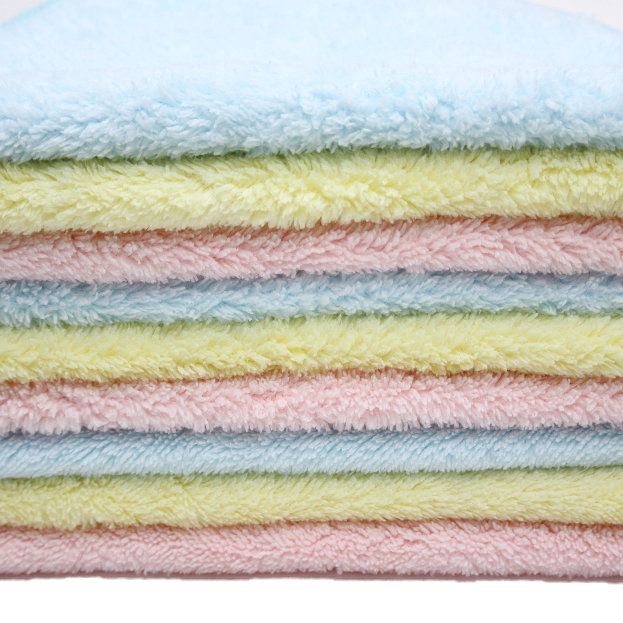 Disposable plain baby soft and comfort microfiber face and hand towels for girls and boys
