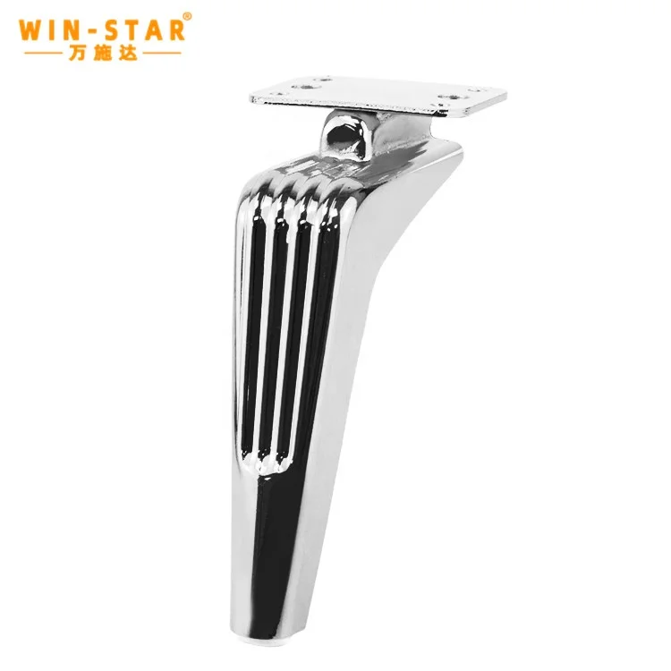 WINSTAR Modern furniture leg black plating durable anti-rust sofa bench cabinet legs Contemporary furniture legs