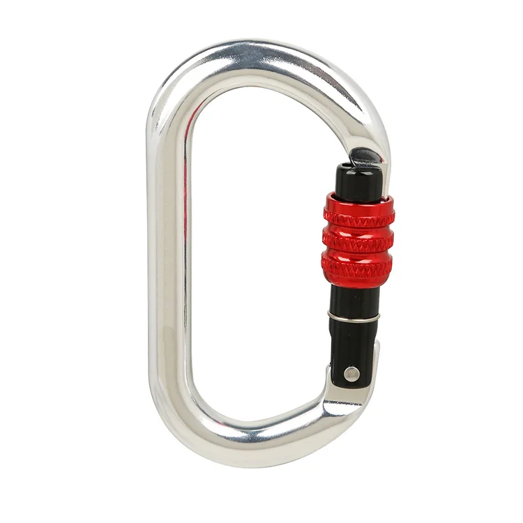 Oval Screw 25kN Aerospace Grade Aluminium Climbing Carabiner Hook