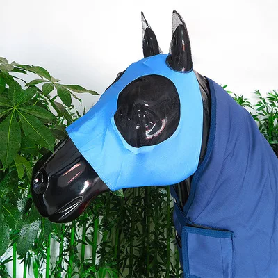 Extra Comfortable Soft Horse Fly Nylon Grip Soft Mesh Horse Fly with Ears Elasticity Horse Fly