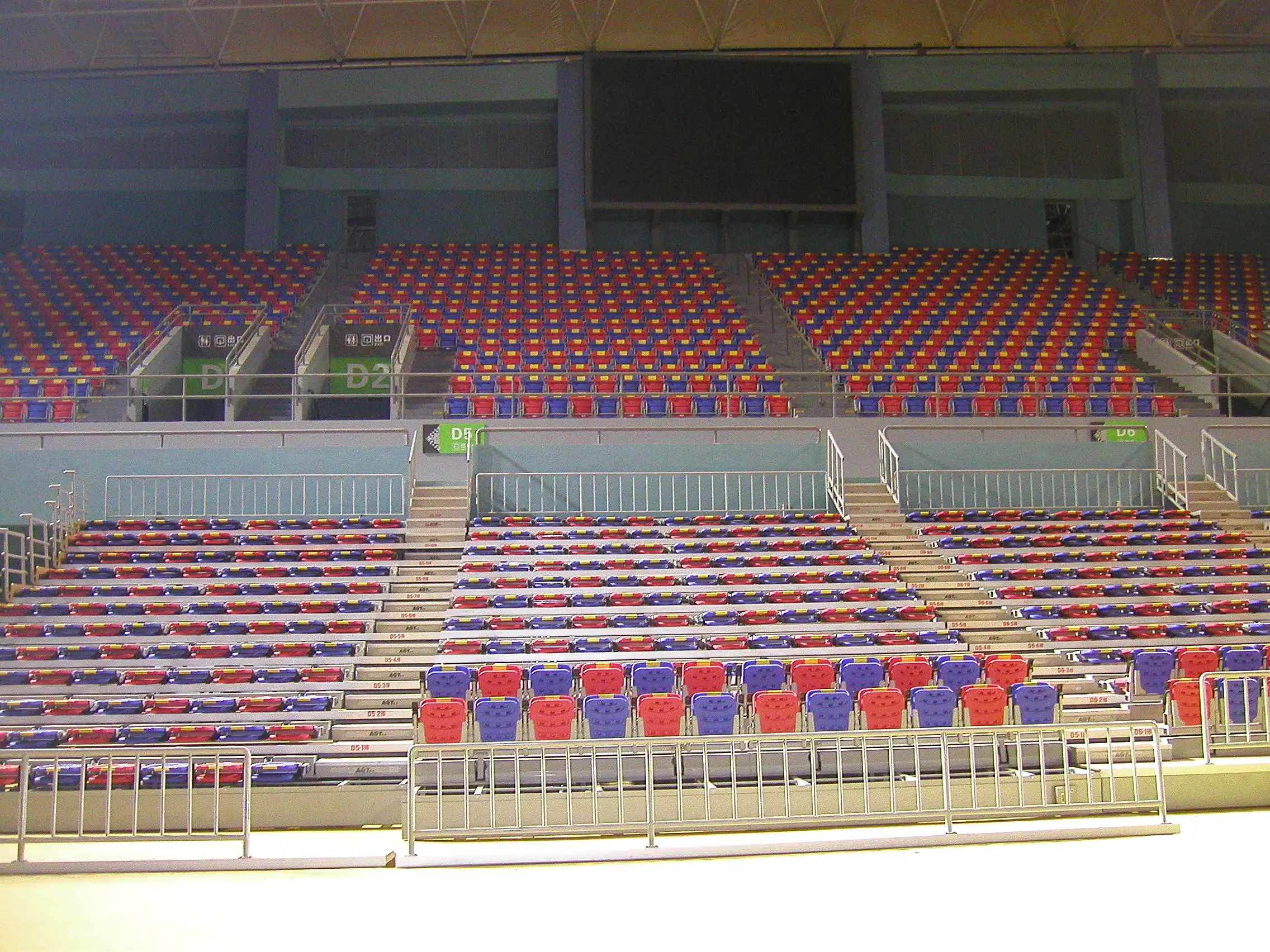 Telescopic Bleachers Metal Movable Grandstand Seat For Basketball Stadium