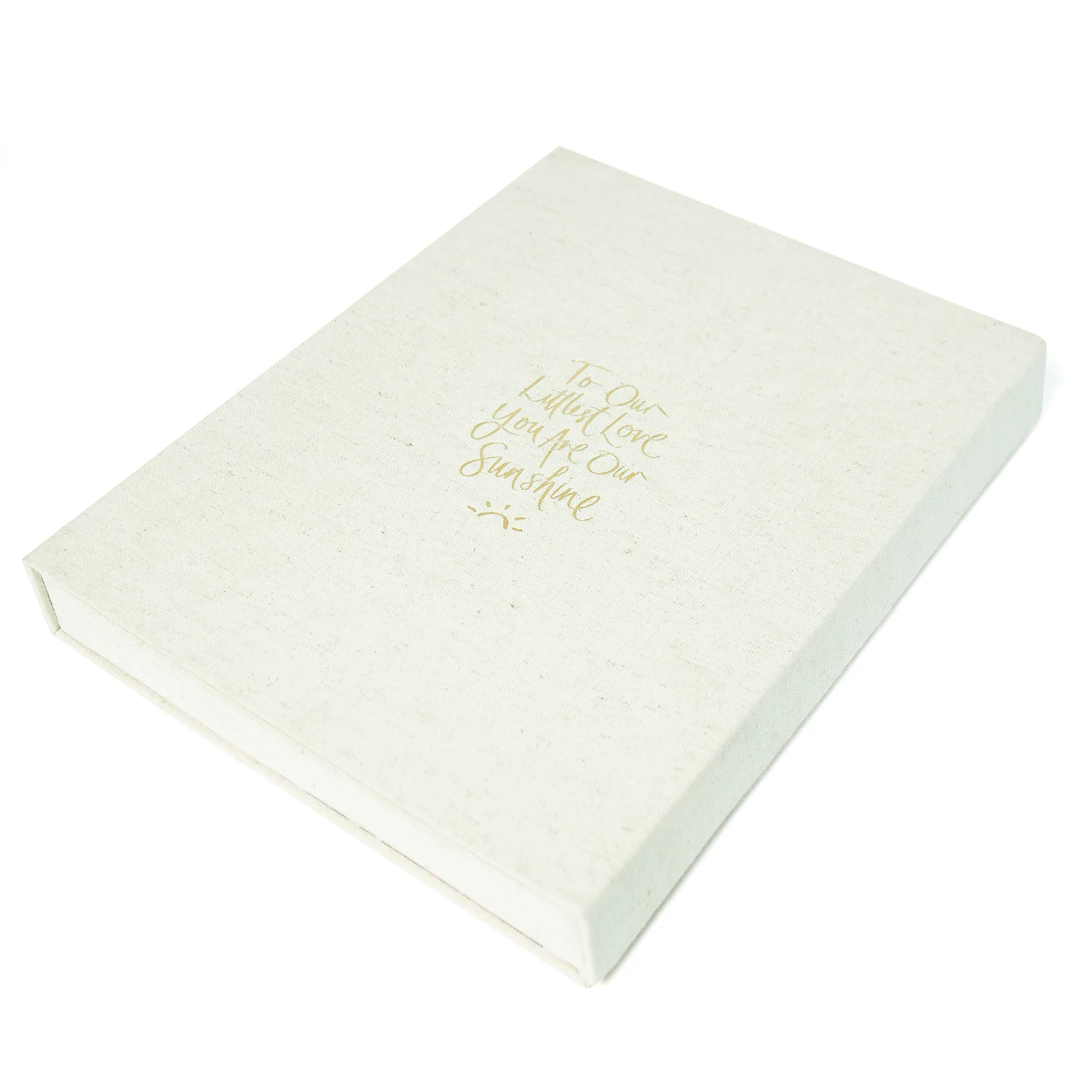 2024 Custom Printing Baby Memory Book Linen Keepsake Gift Prenatal Diary Hardcover Planner Pregnancy Daily Life Note Books