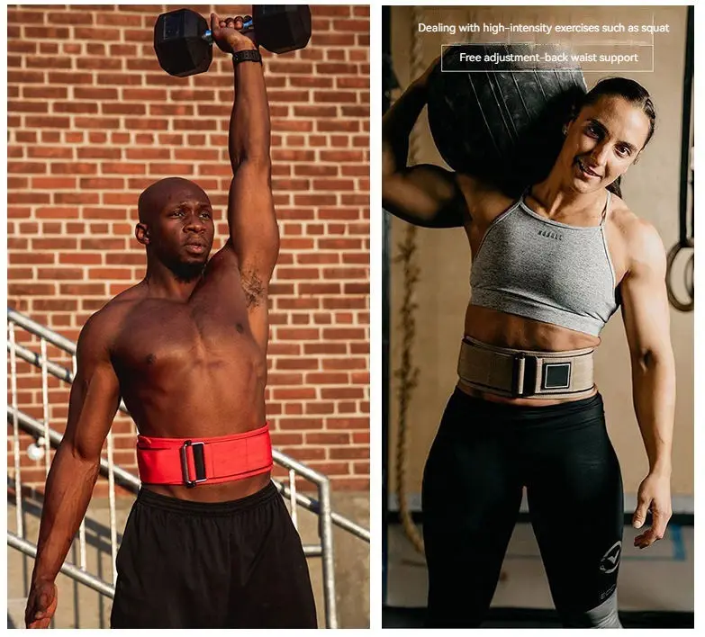 PAIDES Self-Locking Weight Lifting Belt Nylon Premium Level Powerlifting Belt Gym Belt for Weight Lifting  for Men and Women