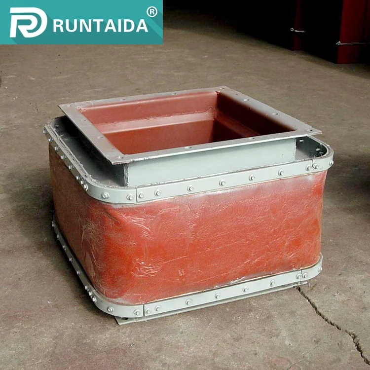  Runtaida rectangular flange type high temperature heat air compensator fabric expansion