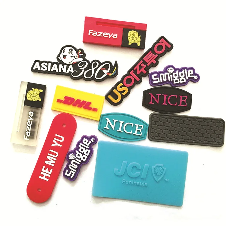 Silicone Rubber Label /Tag Custom Soft PVC Garment Label rubber labels for clothing