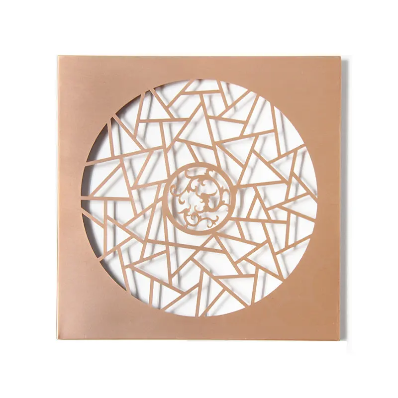 Luxury shopping mall 5 star hotel decoration Copper Hollow Art curtain wall cladding panel